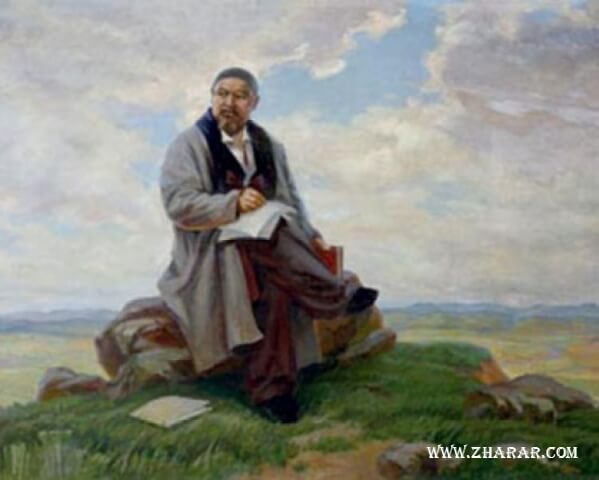Н. Крутильников. Абай өлең жазуда, 1927-1928.