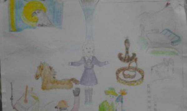 балабақша, қазақстан туралы сурет салу, туған жер туралы сурет салу, туған жер, қазақстан