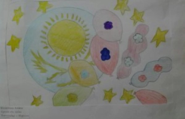 балабақша, қазақстан туралы сурет салу, туған жер туралы сурет салу, туған жер, қазақстан