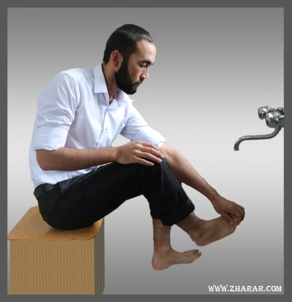 дәрет алу, үлгі, ерлерге, ұлдарға, Дәрет алу үлгісі -, еркек