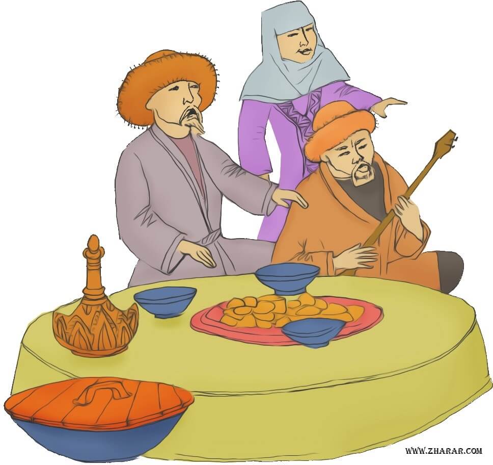 Балалар әдебиеті, қожанасыр, қонақ